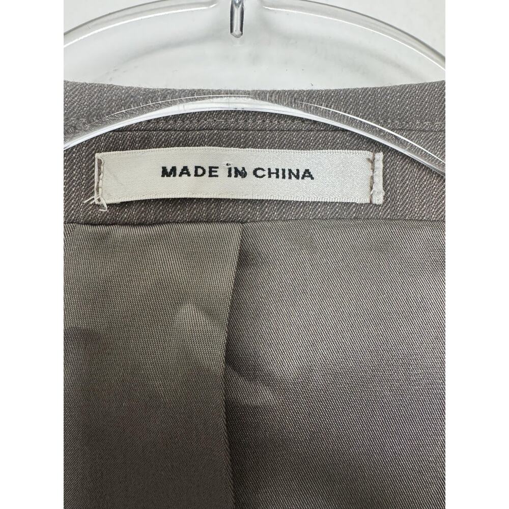 Kenneth Cole New York Blazer Mens 44L Taupe Pinstripe Wool Two Button Lined - Picture 5 of 12